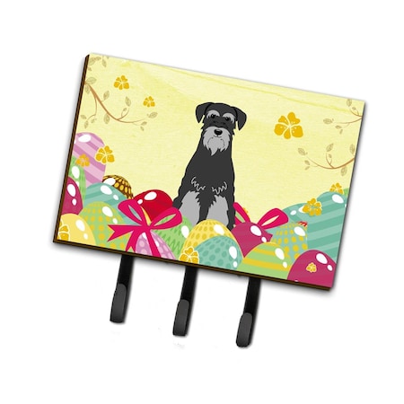 Carolines Treasures Easter Eggs Standard Schnauzer Black Grey Leash or Key Holder BB6034TH68